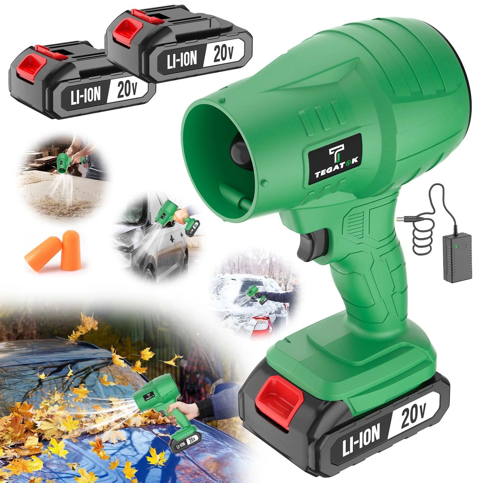 Portable Cordless Turbo Blower – Handheld Battery Powered Cleaning Tool