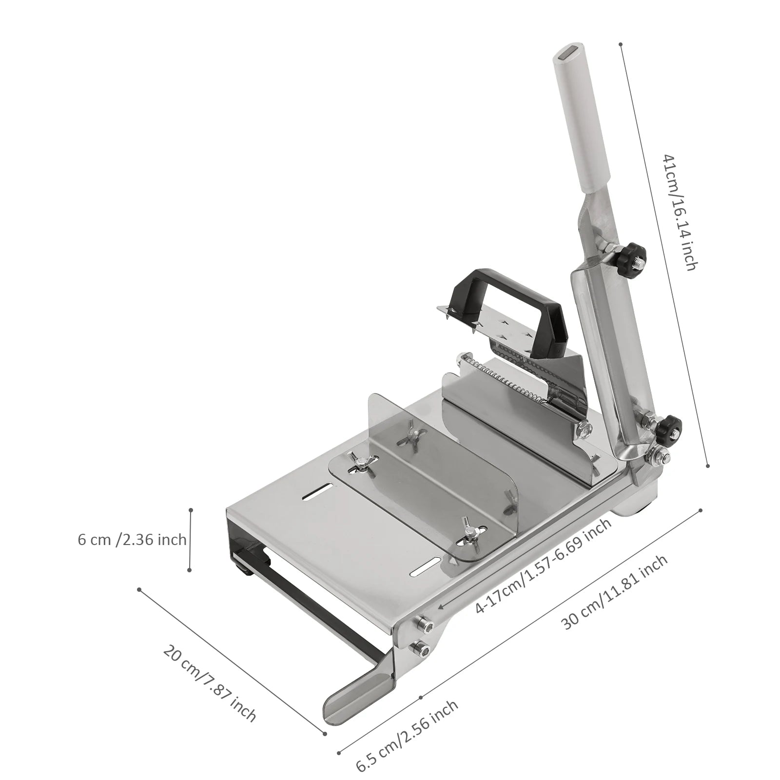 Manual Meat Slicer – Stainless Steel Meat Cutter for Thin Slices of Meat, Vegetables & Cheese
