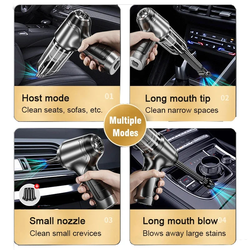 Portable Cordless Car Vacuum Cleaner – Handheld Mini Vacuum for Home & Auto