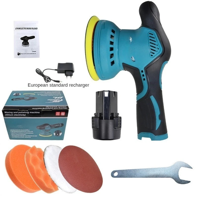 Portable Cordless Car Polisher – Battery Powered Waxing & Polishing Tool