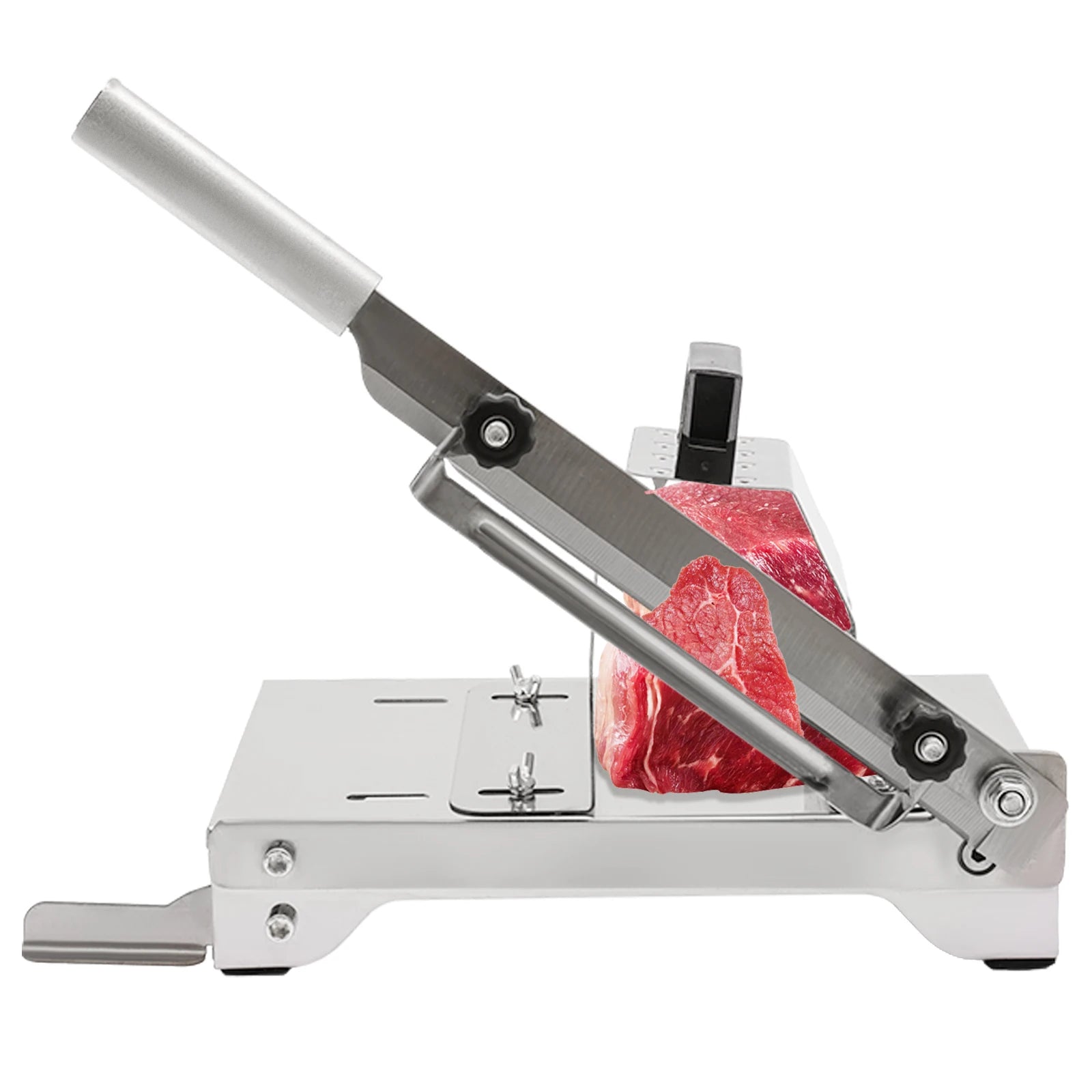 Manual Meat Slicer – Stainless Steel Meat Cutter for Thin Slices of Meat, Vegetables & Cheese